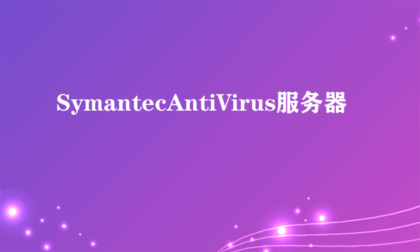 SymantecAntiVirus服务器